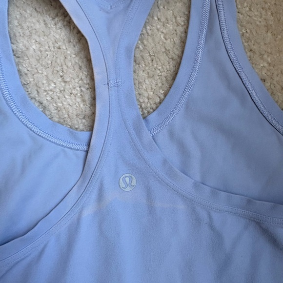 LULULEMON COOL RACERBACK II ICEM Ice milk baby blue light luon RARE 8 OR 10 - Picture 3 of 6